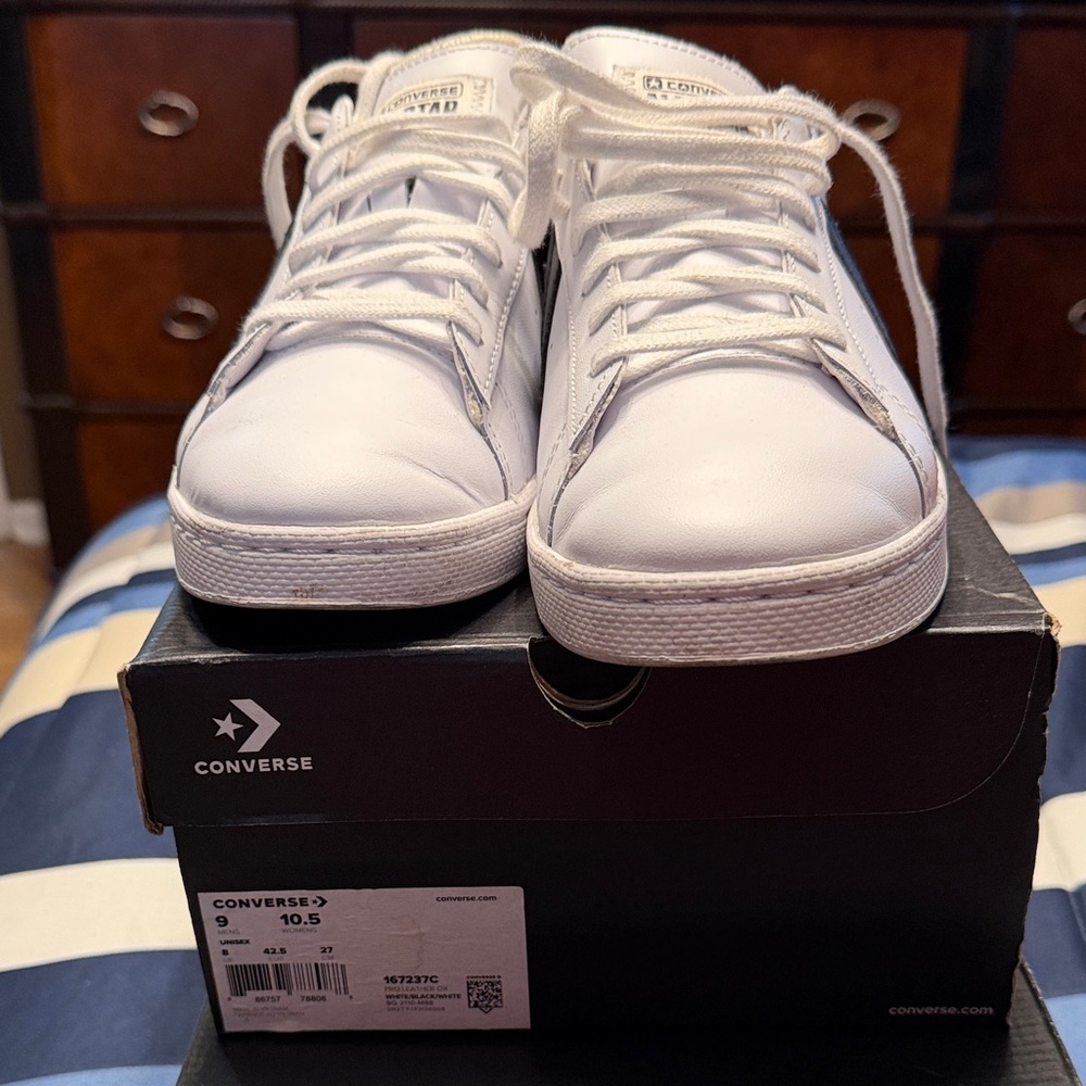 Converse All-White Low-Top Sneakers